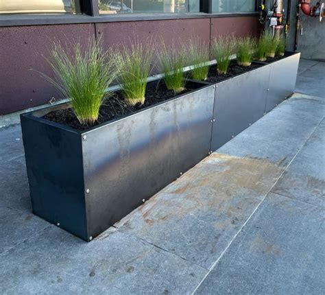 metal planter boxes 12 x 12|rectangular metal planter box.